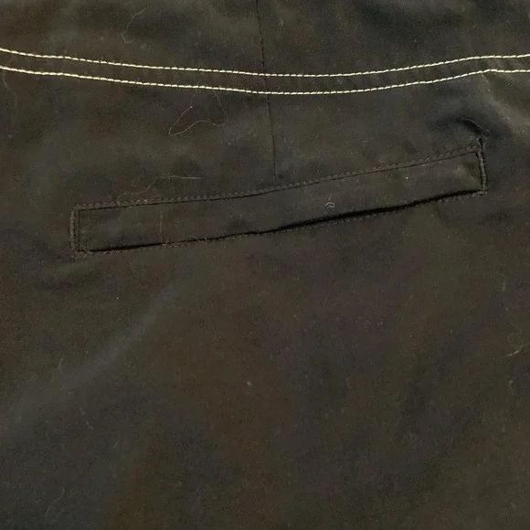 Genesis Surf Board Shorts Mens 34 Green Floral Face Graphic Swim Trunks Beach - Picture 9 of 10